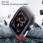 Wholesale Apple Watch Series 6/5/4/SE Hard Full Body Case with Tempered Glass 40MM (Matte Red)